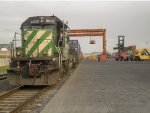 HLCX SD40-2 Locomotive in the yard